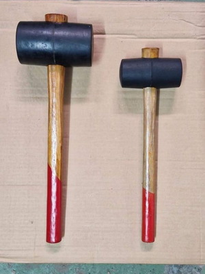 Ελαστικά σφυριά (ματσόλες) καινούργια, σετ 2 με διαμέτρους 55mm και 75mm