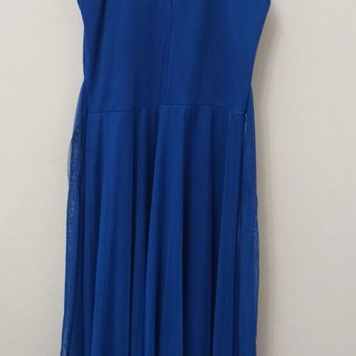Maxi dress electric blue new, ideal for formal occasions