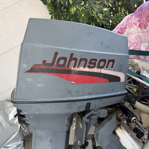 Johnson 70 hp outboard motor used with accessories