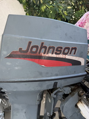 Johnson 70 hp outboard motor used with accessories