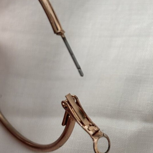 Accessorize rose gold large hoop earrings used