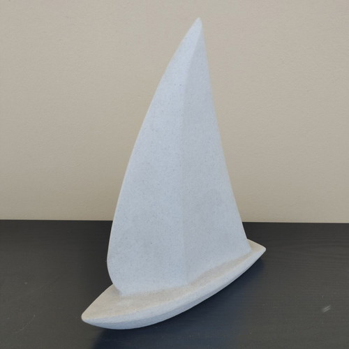 Stone decorative sailboat like new