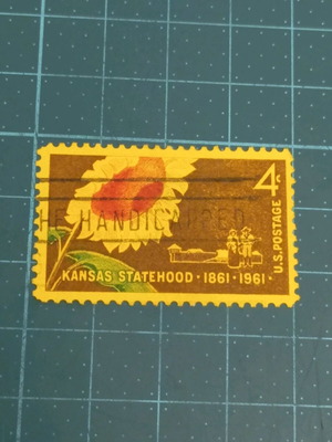 United States stamp 1961, 100th anniversary of Kansas, like new