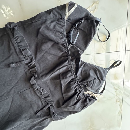 Shorts dress black used, elastic waist, size S