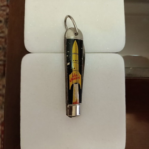 Jet Jack collectible knife used, metal with lithograph