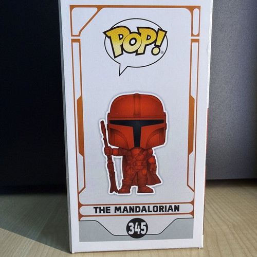 Funko Pop Star Wars The Mandalorian Chrome Red 345 mint
