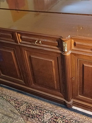 Ξύλινος μπουφές μεταχειρισμένος, 2.1 μ μήκος, μασίφ ξύλο