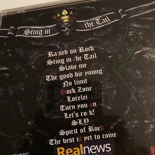 Scorpions Sting In The Tail CD