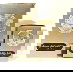  Σετ τσιγαροθήκη και αναπτήρας - μηχανικά μουσικά κουτιά σε σχήμα υδρόγειου της δεκαετίας του '60.