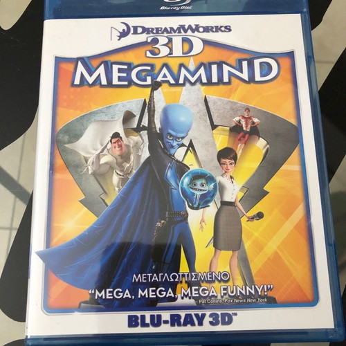 Megamind 3D Blu-Ray used, dubbed with Greek subtitles