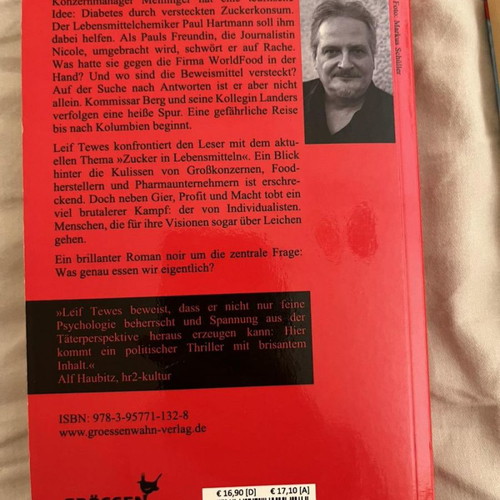 Blutzucker Leif Tewes new book in Greek