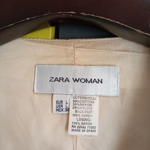Zara vintage vest S/M, like new, cream gold
