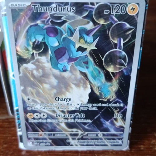 Thundurus Promo Card ETB Black Bolt Sealed