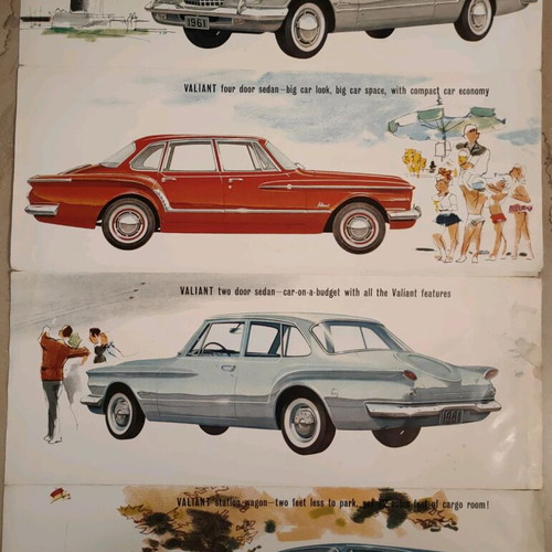 Plymouth Valiant 1961 advertising brochure like new