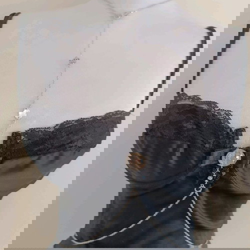 Ατσάλινη Αλυσίδα Σώματος με Swarovski κρύσταλλα , κούμπωμα καρδιά μπροστά με ζιργκόνια και αίματιτη