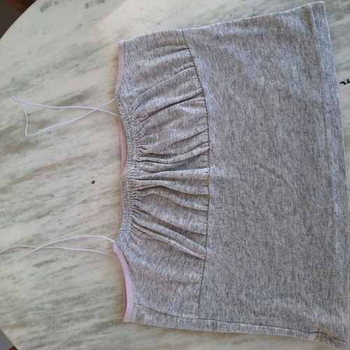 Short gray mako blouse used, size S-M