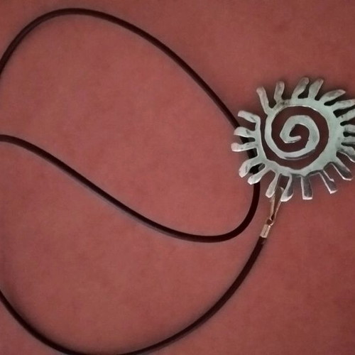 Pendant-brooch 2 in 1 silver like new, handmade