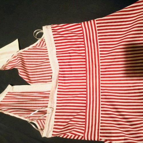 Naf Naf shirt like new, cotton, white and red, size 38