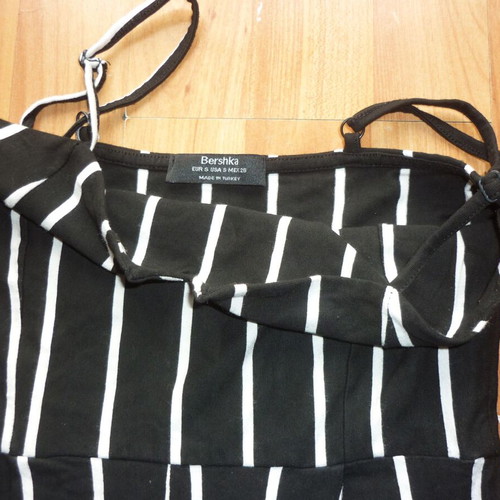 Bershka women's one-piece jumpsuit black and white, like new, small