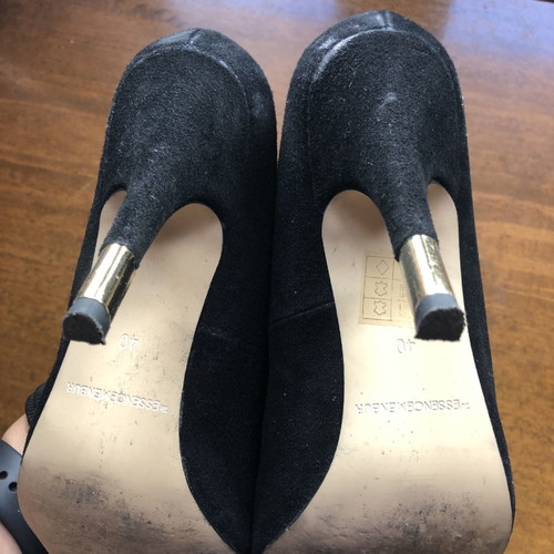 Menbur suede leather pumps used, size 40, black