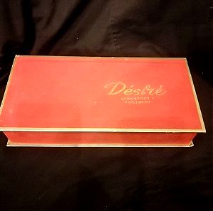 Vintage κουτί από σοκολατακια Desire στο Κολωνάκι
