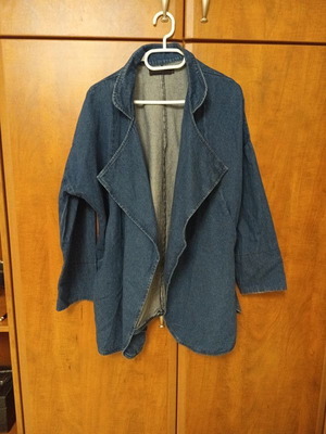 Julie women vest blue size M/L denim