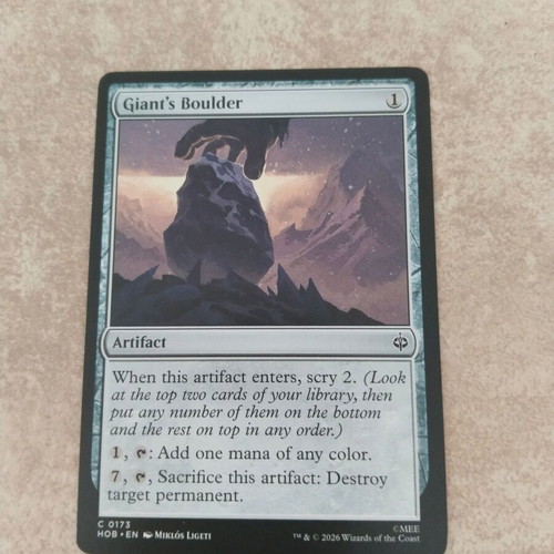 Magic the Gathering Giant's Boulder card