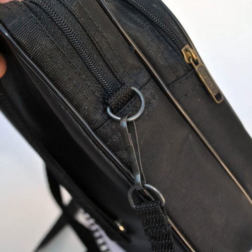Vintage Reporter Camera Bag black mini shoulder bag from Italy