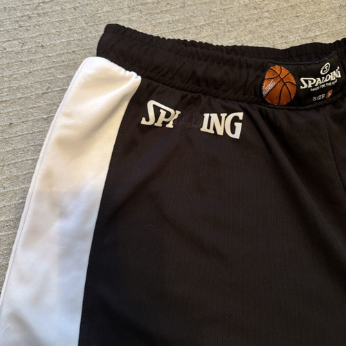 Spalding Hustle Shorts men's athletic black and white, like new