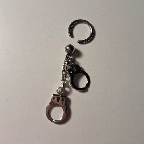 Silver handcuff earring in perfect condition