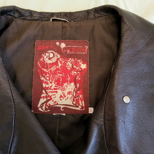 Oxbow women's leather coat used, brown, size S-M