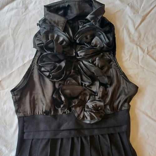 Vintage sleeveless blouse used, black, size M