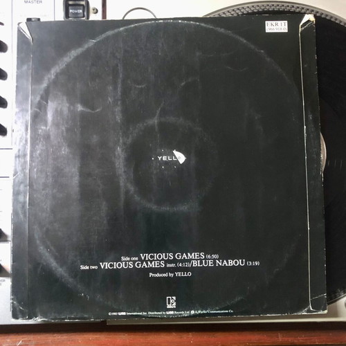 Yello Vicious Games vinyl used, 12", single, 45 RPM