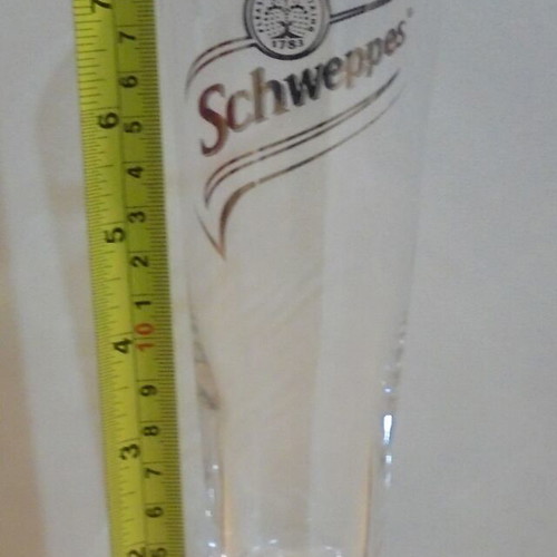 Schweppes soda set of two promotional glasses like new
