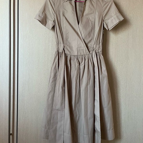 Benetton beige cotton dress Xsmall like new