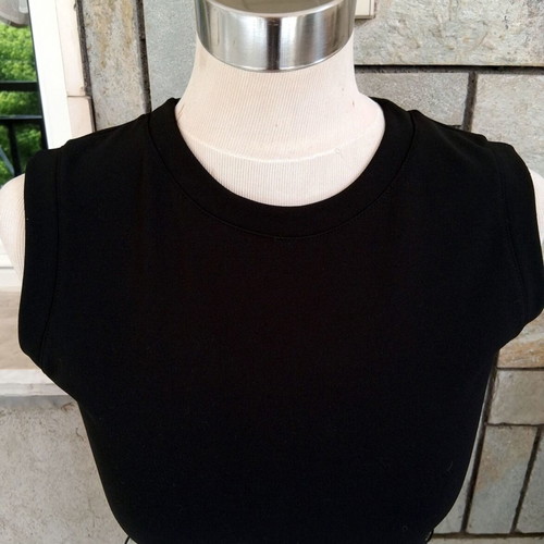 Black Sleeveless Mini Dress Skater Fit-and-Flare Like New