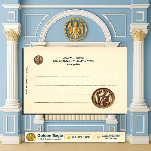 Postcard Cretan Gendarmerie Philharmonic used