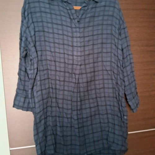Zara shirt wide long cotton like new with embroidery and beads