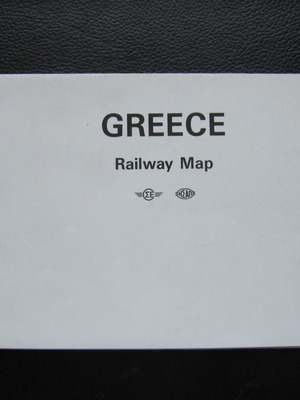 OSE HSAP Greece railway map with historical data 40x60cm