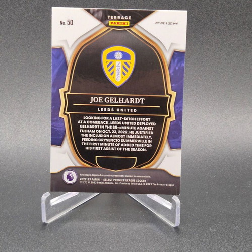 2022-23 Panini Select Premier League Terrace Silver Prizm Joe Gelhardt #50 Leeds United card