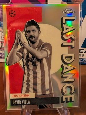 Topps Chrome UCC David Villa Last Dance κάρτα ποδοσφαίρου 2025-26