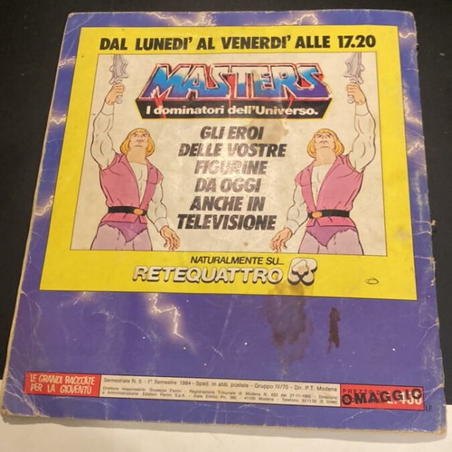 Panini Masters of the Universe Sticker Album used for transfer
