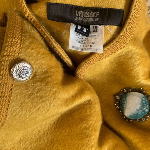 Versace cape like new, mustard color