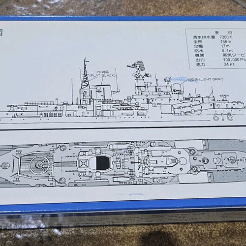 Sovremenny plastic model kit missile destroyer, new, scale 1:700