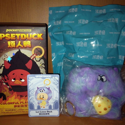 Upset Duck Colorful Player Duck blind box plush new