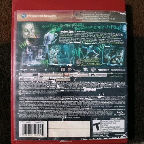 Batman Arkham Asylum PlayStation 3 used