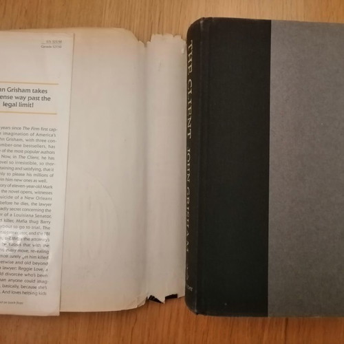 The Client by John Grisham used hardcover English book