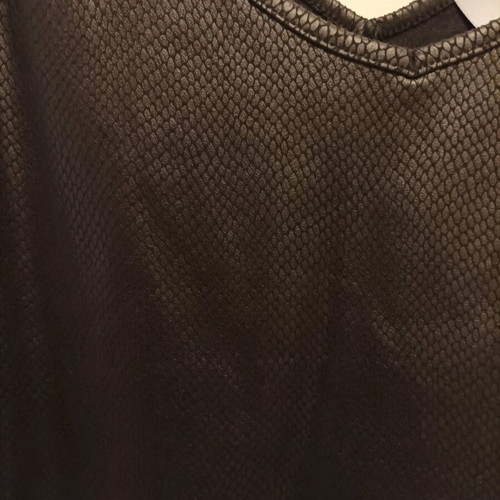 BSB leather-look black top like new, sleeveless