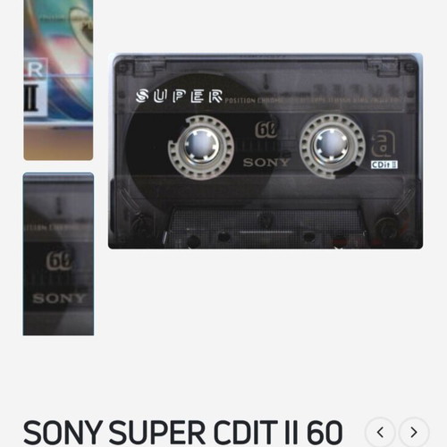 Sony Super CDit II 60 audio cassette sealed pack of 10 vintage