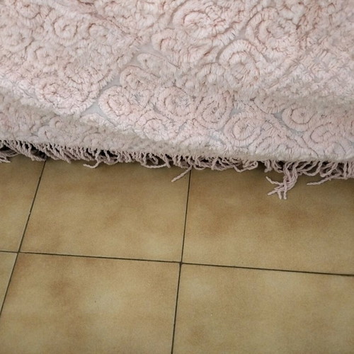 Cotton quilt blanket used, super king size, pink 2.40×2.70